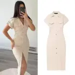 Denim Dress Women's Spring Summer Casual Long Dresses For Women 2026 New Fashion Ruched Short Sleeve Streetwear Midi Dress - Image 6