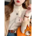Women's Turtleneck Sweater Winter 2025 Retro with Velvet Lining Thickened Inner Wear Thermal Knitting Bottoming Shirt Pullovers - Image 3